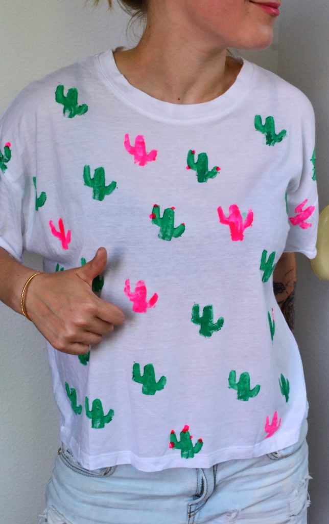 DIY CACTUS TEE SHIRT