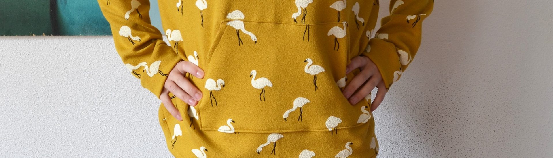 Sweat Kommatia Pattern jaune