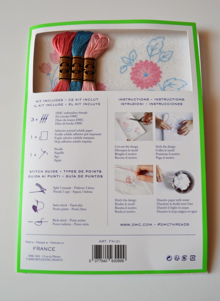 Kit broderie DMC Magic Paper Kit